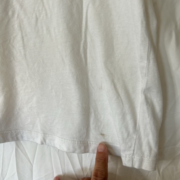 Levi’s perfect ringer white tee with red trim round neck size L San Francisco - Picture 5 of 6